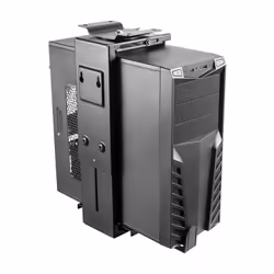 AISENS MPC04-203 support pour unité centrale Under desk / Wall-mounted CPU holder Noir