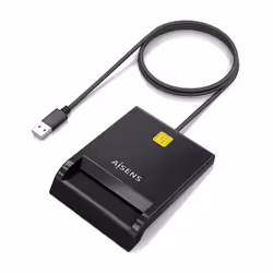 AISENS ASCR-SN06-BK lecteur de cartes à puce Intérieure USB USB 2.0 Noir