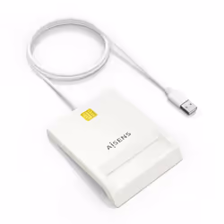 AISENS ASCR-SN07-W, USB 2.0, Blanc