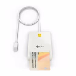 AISENS ASCR-SN07-W lecteur de cartes à puce Intérieure USB USB 2.0 Blanc