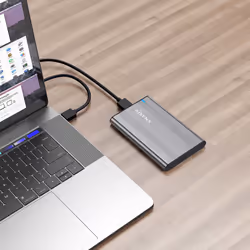 AISENS ASE-2526GR Boîtier de disques de stockage Boîtier HDD Gris 2.5" Alimenté par port USB - Vue supplémentaire 5