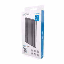 AISENS ASE-2526GR Boîtier de disques de stockage Boîtier HDD Gris 2.5" Alimenté par port USB - Vue supplémentaire 6