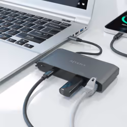 AISENS ASUC-8P010-GR station d'accueil Avec fil USB 3.2 Gen 1 (3.1 Gen 1) Type-C Gris - Vue supplémentaire 5