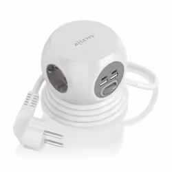 AISENS ASPS-2A2C04-W, 1,4 m, Intérieure, Type F, Type F, Courbe, 1,5 mm²