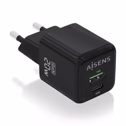 AISENS ASCH-20W2P011-BK, Intérieure, Secteur, 12,23 V, Noir
