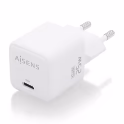 AISENS ASCH-25W1P012-W chargeur d'appareils mobiles Universel Blanc Secteur Charge rapide Intérieure