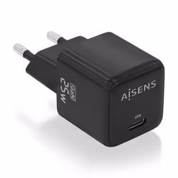 AISENS ASCH-25W1P013-BK, Intérieure, Secteur, 12 V, Noir
