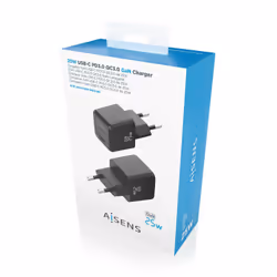 AISENS ASCH-25W1P013-BK chargeur d'appareils mobiles Universel Noir Secteur Charge rapide Intérieure - Vue supplémentaire 6