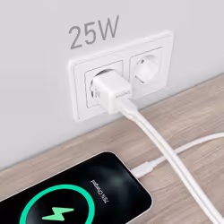 AISENS ASCH-25W2P014-W chargeur d'appareils mobiles Universel Blanc Secteur Charge rapide Intérieure - Vue supplémentaire 5