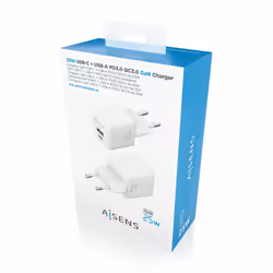 AISENS ASCH-25W2P014-W chargeur d'appareils mobiles Universel Blanc Secteur Charge rapide Intérieure - Vue supplémentaire 6