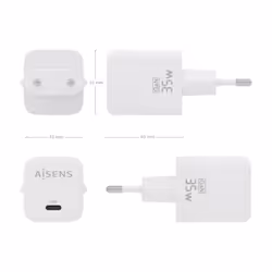 AISENS ASCH-35W1P016-W chargeur d'appareils mobiles Universel Blanc Secteur Charge rapide Intérieure - Vue supplémentaire 4