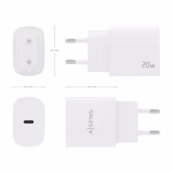 AISENS A110-0752 chargeur d'appareils mobiles Universel Blanc Secteur Charge rapide Intérieure - Vue supplémentaire 4