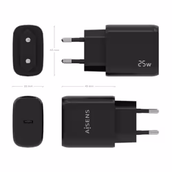 AISENS A110-0757 chargeur d'appareils mobiles Universel Noir Secteur Charge rapide Intérieure - Vue supplémentaire 4