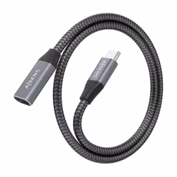 AISENS A107-0760 câble USB 0,5 m USB 3.2 Gen 2x2 USB C Gris