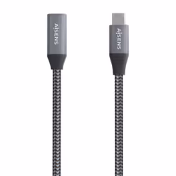 AISENS A107-0760 câble USB 0,5 m USB 3.2 Gen 2x2 USB C Gris