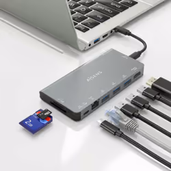 AISENS ASUC-8P015-GR station d'accueil Avec fil USB 3.2 Gen 1 (3.1 Gen 1) Type-C Gris - Vue supplémentaire 6