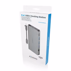 AISENS ASUC-8P015-GR station d'accueil Avec fil USB 3.2 Gen 1 (3.1 Gen 1) Type-C Gris - Vue supplémentaire 7