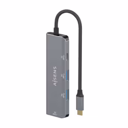 AISENS A109-0762 hub & concentrateur USB 3.2 Gen 1 (3.1 Gen 1) Type-C 5000 Mbit/s Gris