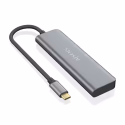AISENS A109-0763 hub & concentrateur USB 3.2 Gen 1 (3.1 Gen 1) Type-C 5000 Mbit/s Gris