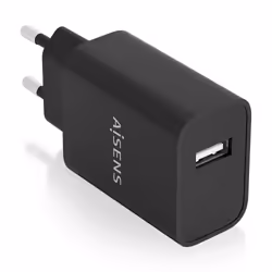 AISENS A110-0854, Intérieure, Secteur, Noir