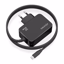 AISENS ASCH-1PD65WL033-BK chargeur d'appareils mobiles Universel Noir Secteur Intérieure