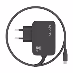 AISENS ASCH-1PD65WL033-BK chargeur d'appareils mobiles Universel Noir Secteur Intérieure