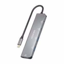 AISENS A109-0857 hub & concentrateur USB 3.2 Gen 1 (3.1 Gen 1) Type-C 5 Mbit/s Gris