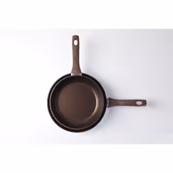 Cloen Set de poêles (24 - 28 cm) avec capteur de température, antiadhésif, adapté à tous types de feux dont induction, sans PTFE/PFOA, aluminium forgé, Set Alex