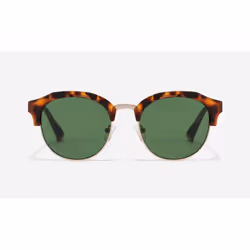 Hawkers Classic Rounded vert, Adulte, Femelle, Rond, Rond, Demi-contour, Marron, Or
