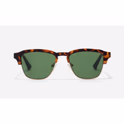 Hawkers New Classic vert, Adulte, Unisexe, Carré, Rond, Demi-contour, Marron