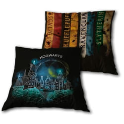 Coussin enfant Harry Potter - WARNER BROS - Noir - 35x35 cm - Qualité Oeko Tex