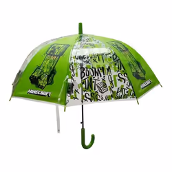 Parapluie pour enfant - Minecraft - Creeper TNT - 43 cm - Poignée en PVC - Mixte