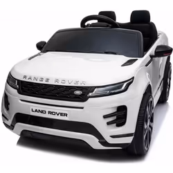 Voiture électrique pour enfant - LAND ROVER - Range Rover Evoque - Batterie 12v - Télécommande - Blanc