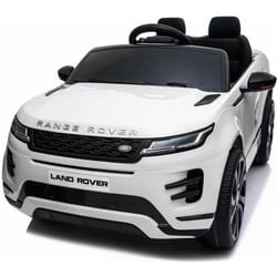 Voiture électrique pour enfant - LAND ROVER - Range Rover Evoque - Batterie 12v - Télécommande - Blanc