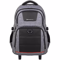 Sac à dos trolley - PHOENIX TECHNOLOGIES - 17 pouces - Résistant à leau - Compartiments rembourrés - Gris