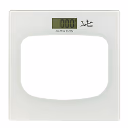 JATA P111 balance Carré Transparent, Blanc Pèse-personne électronique