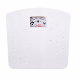 JATA Mod. 70, Pèse-personne mécanique, 130 kg, Blanc, kg, Rectangle, Plastique