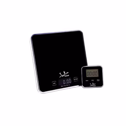 JATA 730, Balance de ménage électronique, 5 kg, 1 g, Noir, Verre, Comptoir