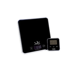 JATA 730 escabeaux de cuisine Noir Comptoir Carré Balance de ménage électronique