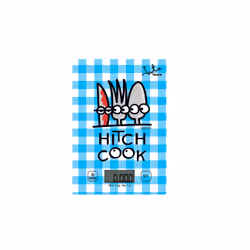JATA Mod. 732K, Balance de ménage électronique, 5 kg, 1 g, Bleu, Comptoir, Rectangle