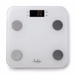 JATA HBAS1501, Pèse-personne électronique, 180 kg, 100 g, Gris, Blanc, kg, lb, ST, Rectangle