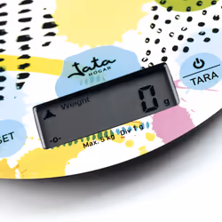 JATA HBAL7240 escabeaux de cuisine Multicolore Comptoir Rond Balance de ménage électronique