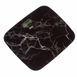 JATA HBAS1415 balance Rectangle Noir, Couleur marbre Pèse-personne électronique