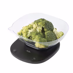 JATA HBAL1709 escabeaux de cuisine Noir Comptoir Rectangle Balance de ménage électronique