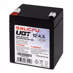 Salicru UBT 12/4,5, Sealed Lead Acid (VRLA), 12 V, 1 pièce(s), Noir, 4,5 Ah, 5 année(s)