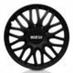 Enjoliveur de roue - Rome - 14 pouces - Noir - Design sportif - ABS résistant aux chocs