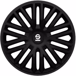 Sparco enjoliveurs Bergamo 16 pouces ABS noir 4 pièces