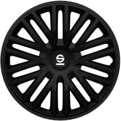 Sparco enjoliveurs Bergamo 16 pouces ABS noir 4 pièces