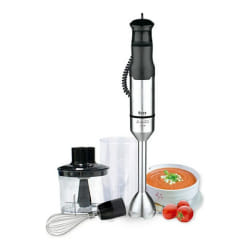 TM Electron TMPBA017 blender Mélangeur par immersion 1200 W Noir, Acier satin