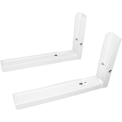 Tm Electron - tm Support mural pour micro-ondes Electron, rails extensibles de 33cm à 48cm, jusqu'à 35kg, en acier, couleur Blanc